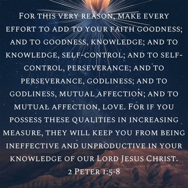 2 Peter 1:5-8