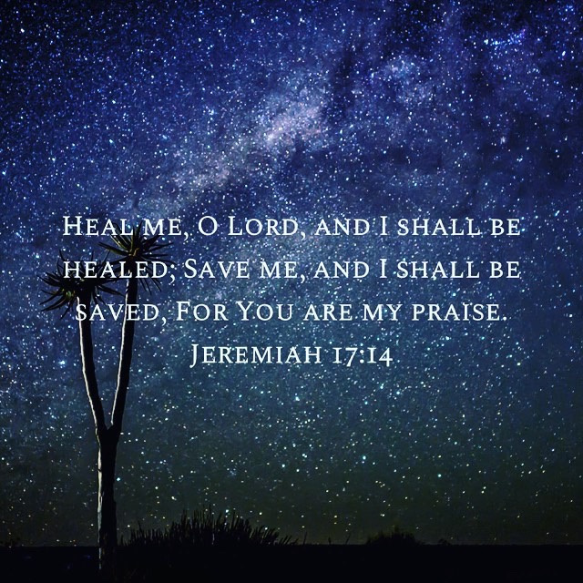 Jeremiah 17:14 NKJV