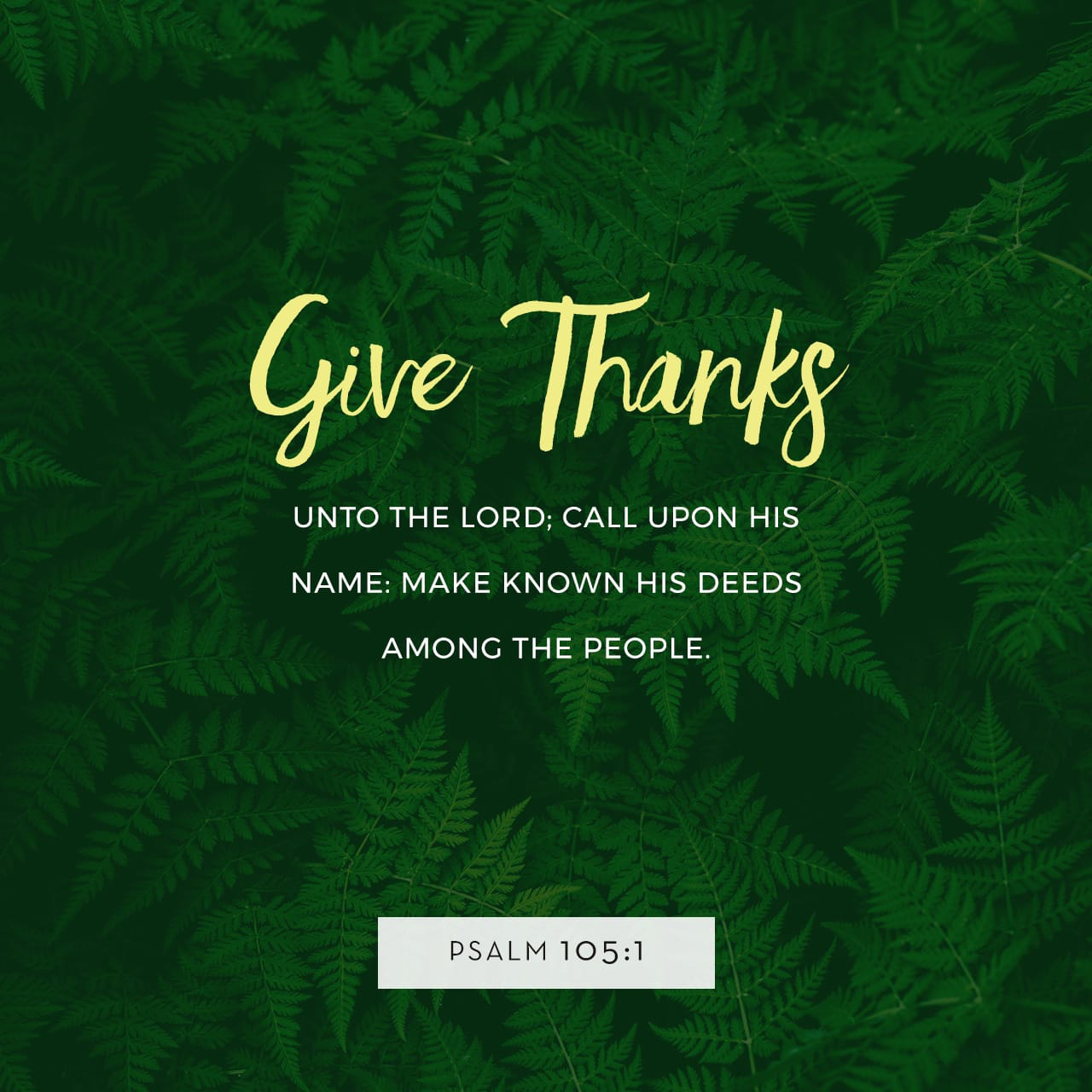 Psalm 105:1